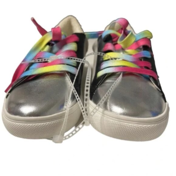 Steve Madden REZUME Rainbow Rhinestone Star Sneakers - Picture 3 of 5
